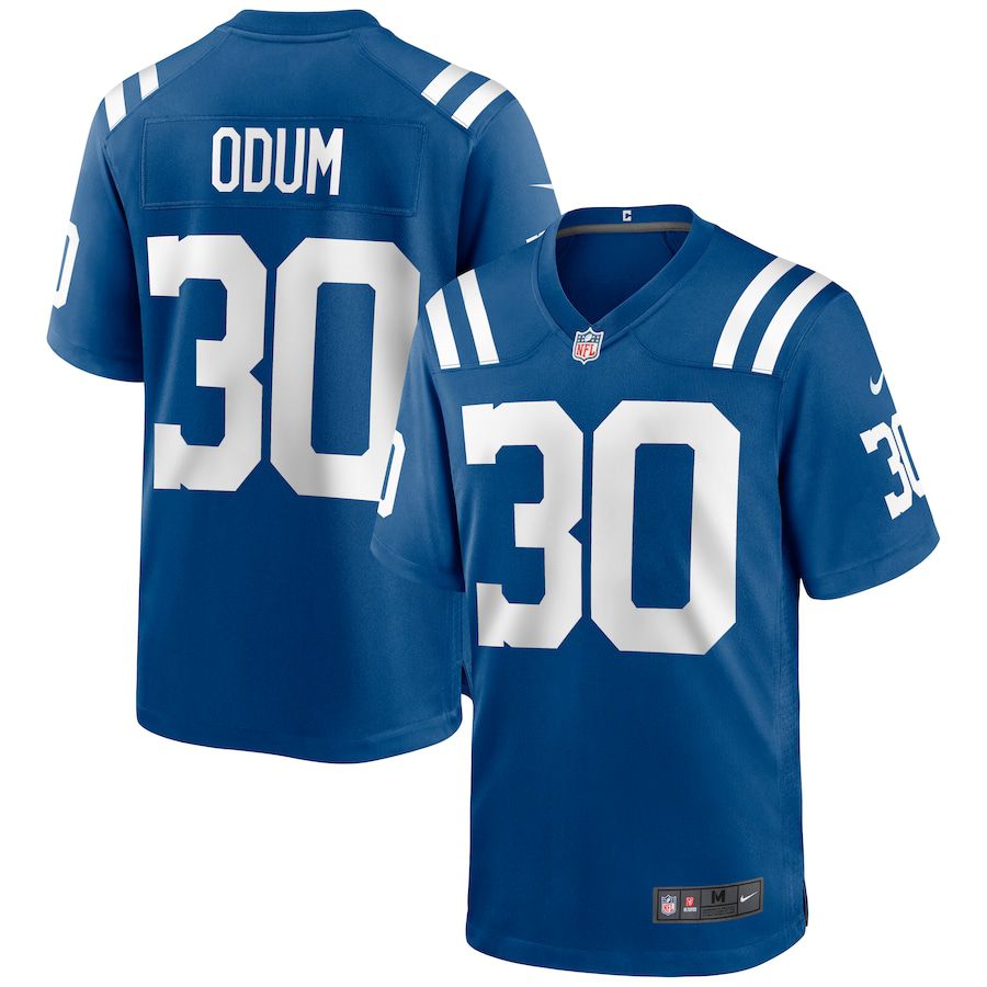 Men Indianapolis Colts 30 George Odum Nike Royal Game NFL Jersey